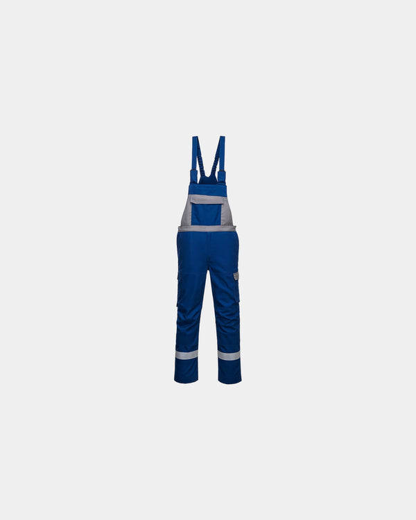 Cotte à bretelles polyester FR Ultra Bicolore à personnaliser - Bleu Foncé