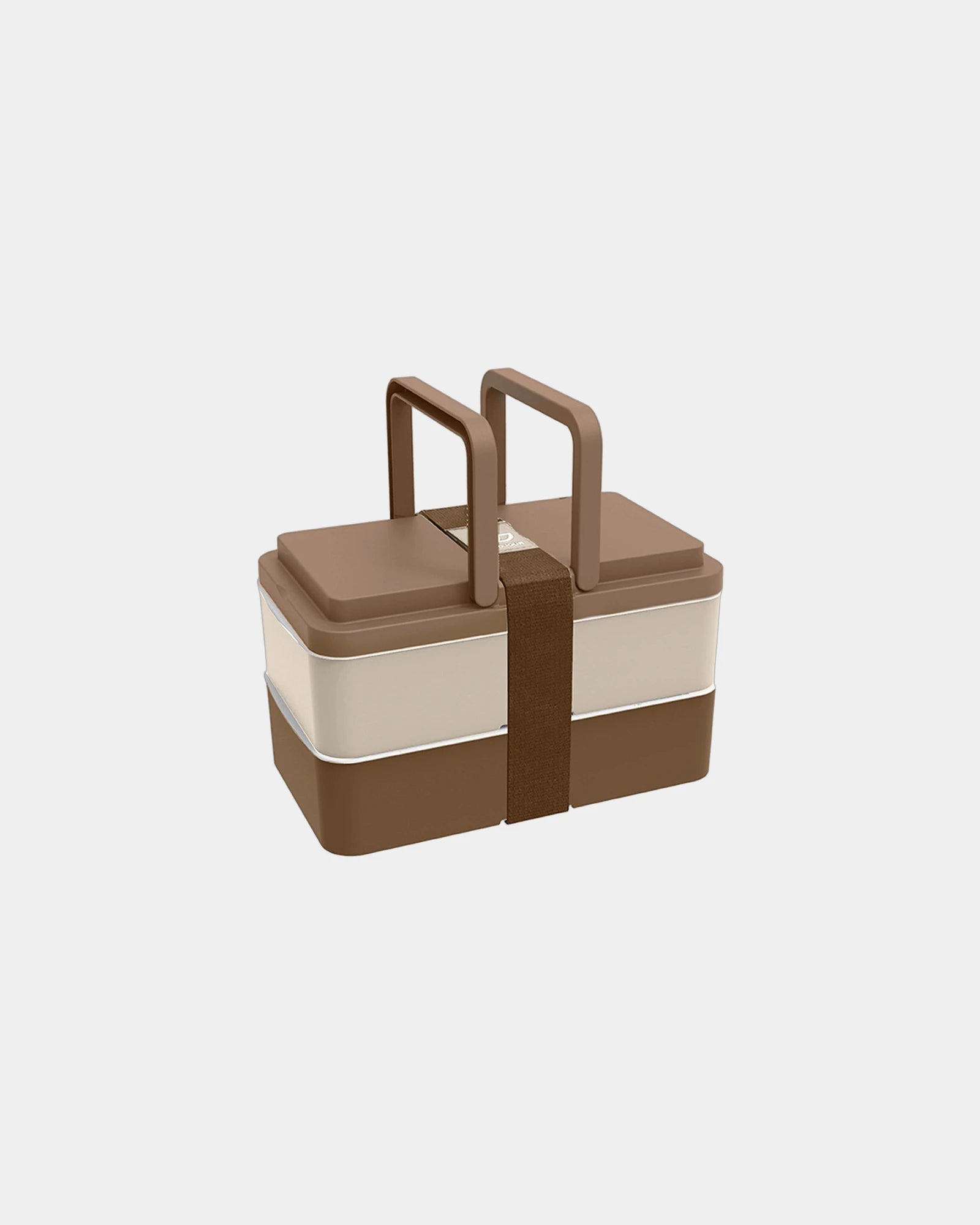 Boite repas 2 compartiments Goodjour à personnaliser - Beige-Marron