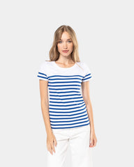 T-shirt marin col rond femme à personnaliser