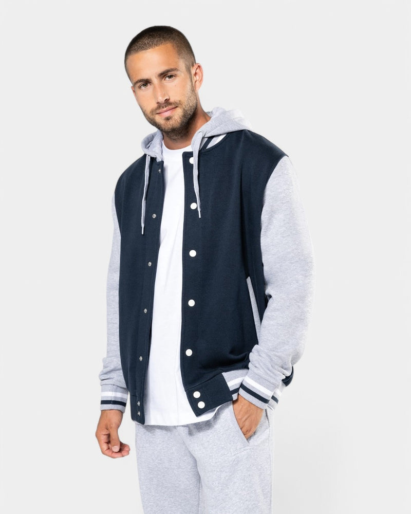 Blouson teddy à capuche unisexe à personnaliser