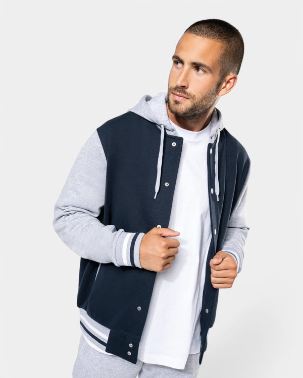 Blouson teddy à capuche unisexe à personnaliser