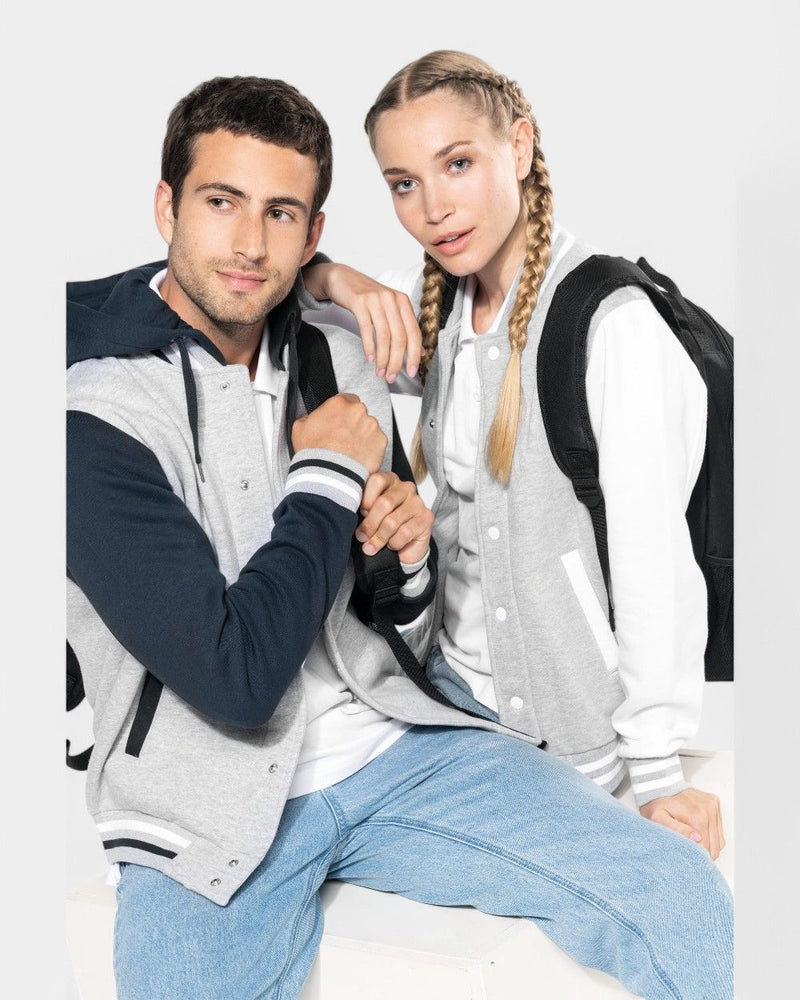 Blouson teddy à capuche unisexe à personnaliser