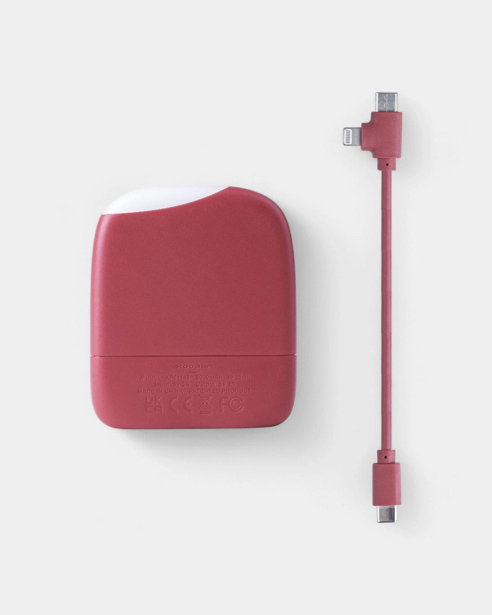 Chargeur/lampe de poche en plastique recyclé à personnaliser