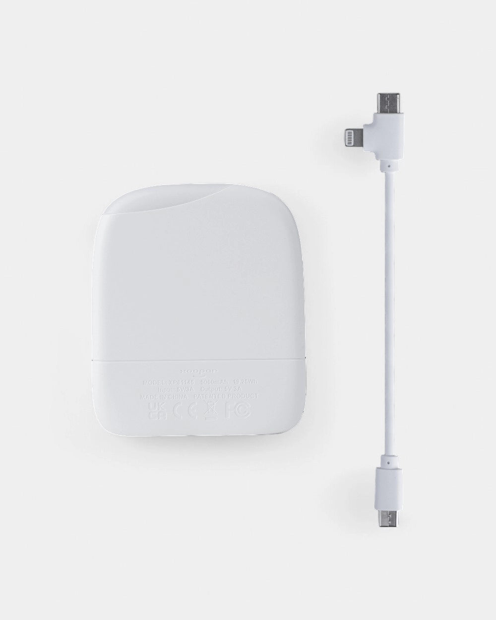 Chargeur/lampe de poche en plastique recyclé à personnaliser