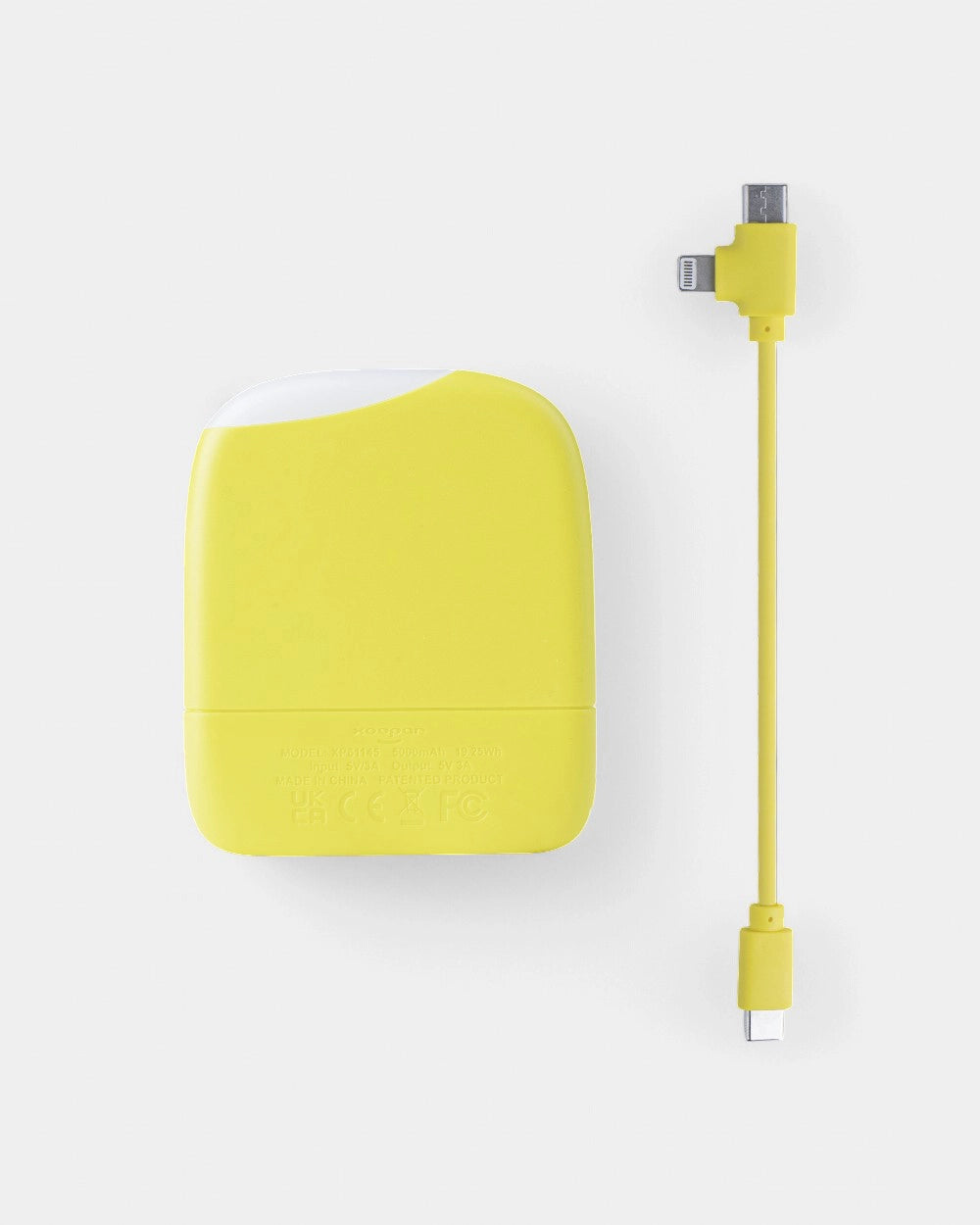Chargeur/lampe de poche en plastique recyclé à personnaliser