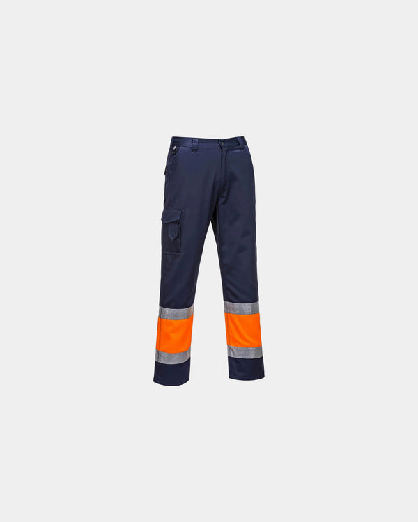 Pantalon combat Hi-Vis bicolore à personnaliser - Orange