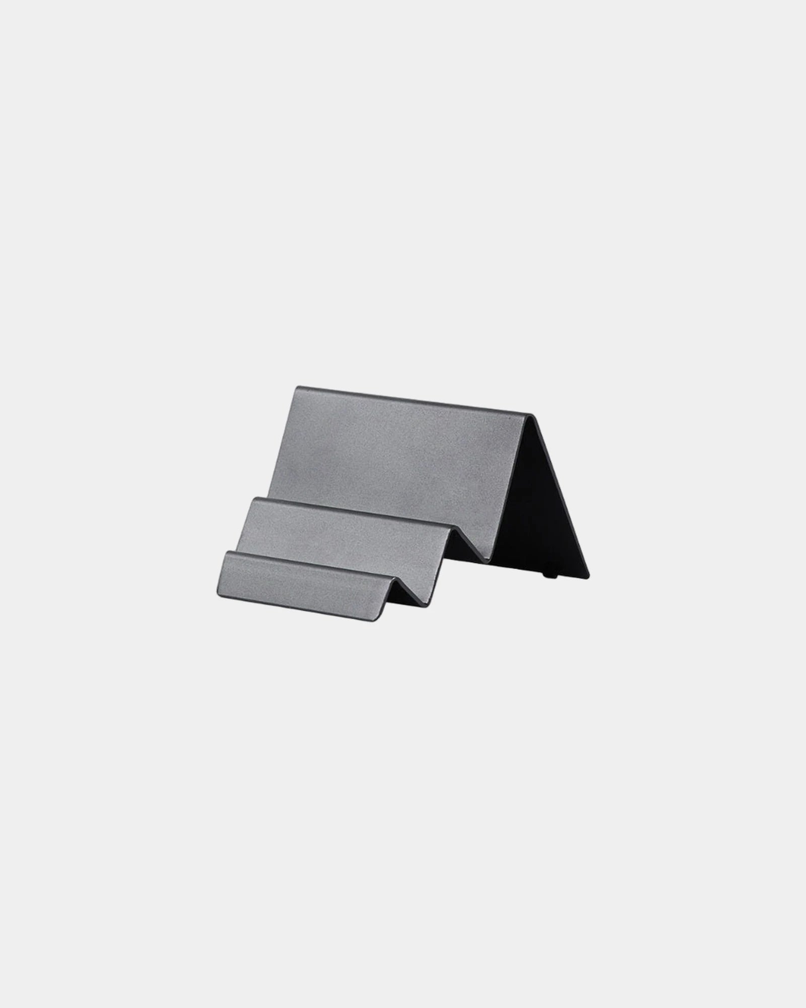 Support cartes de visite aluminium Lexon City Card Stand à personnaliser - Gun Metal