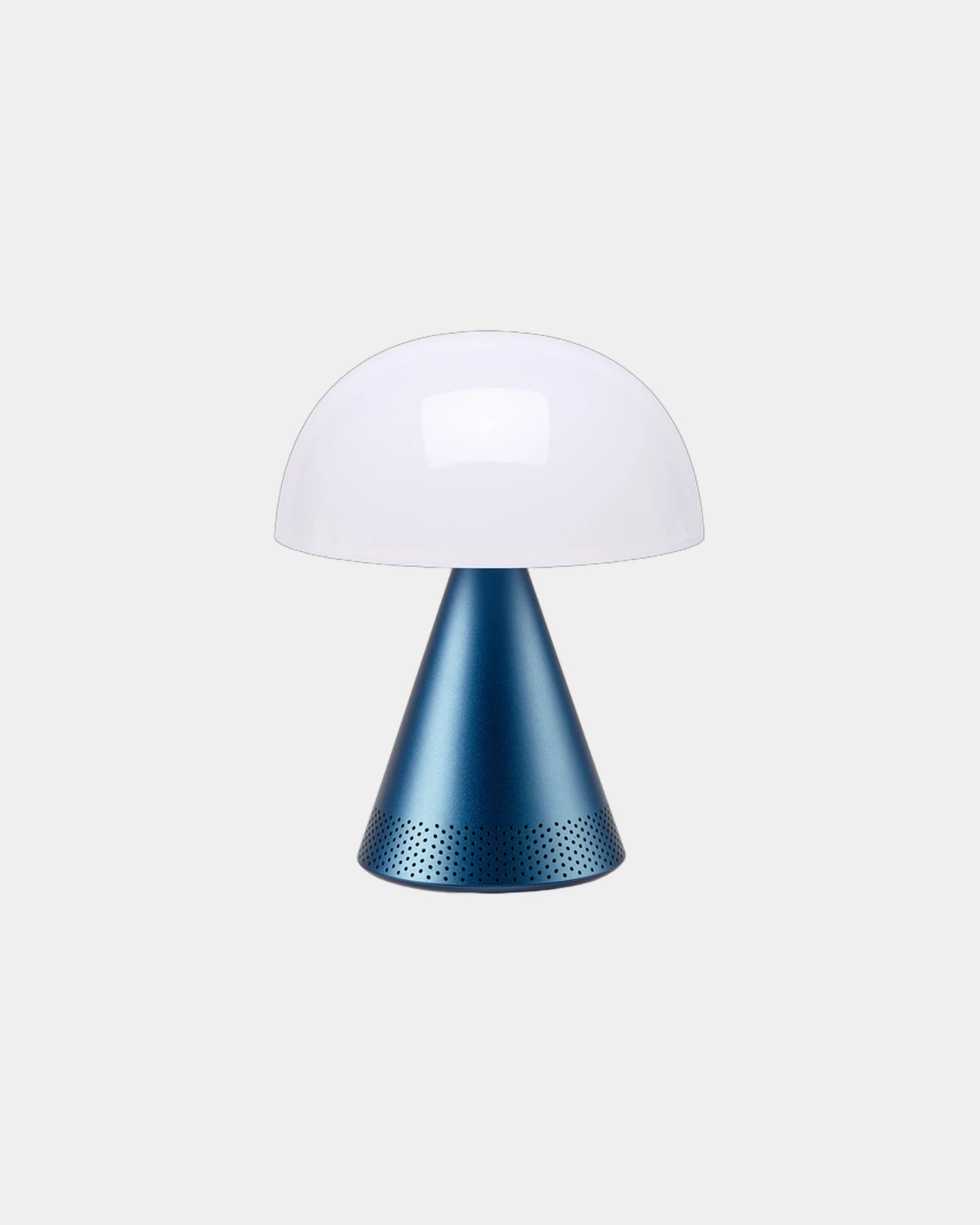Lampe LED portable aluminium Lexon Mina L Audio à personnaliser - Dark Blue