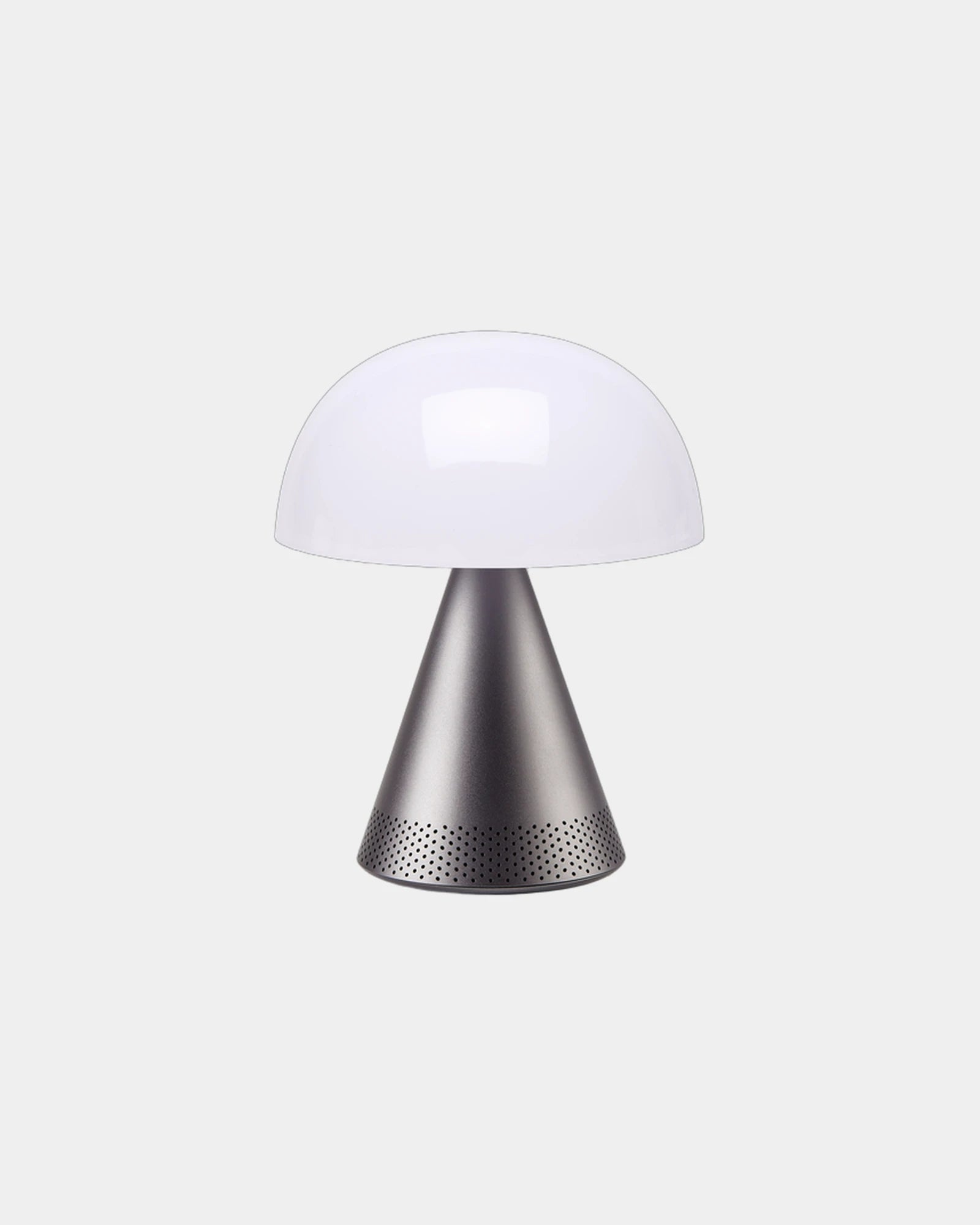 Lampe LED portable aluminium Lexon Mina L Audio à personnaliser - Gun Metal