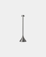 Lampe de table aluminium Lexon Steli Dome à personnaliser - Gun Metal