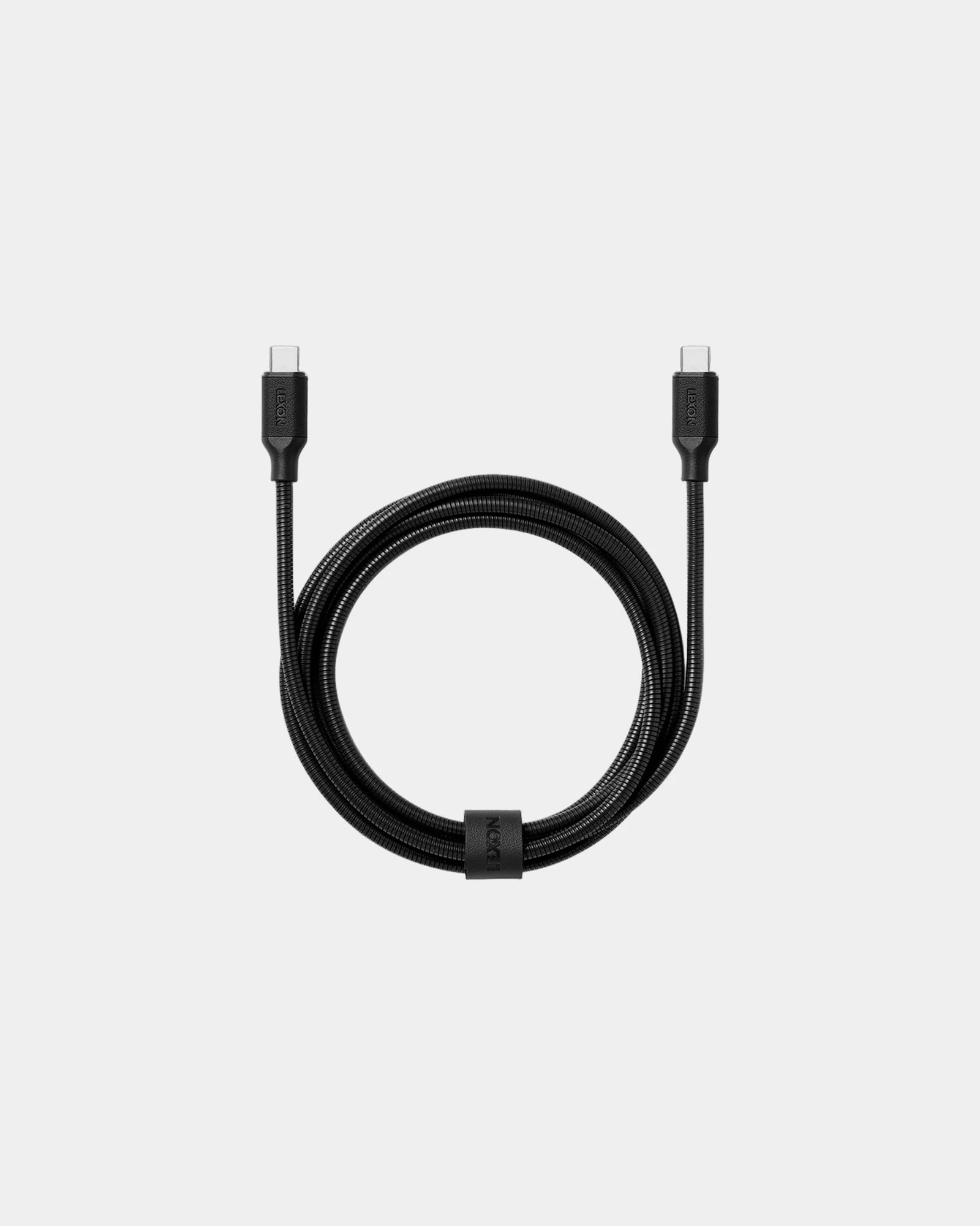 Câble USB-C métal Lexon Metali-C 1.5m à personnaliser - Black