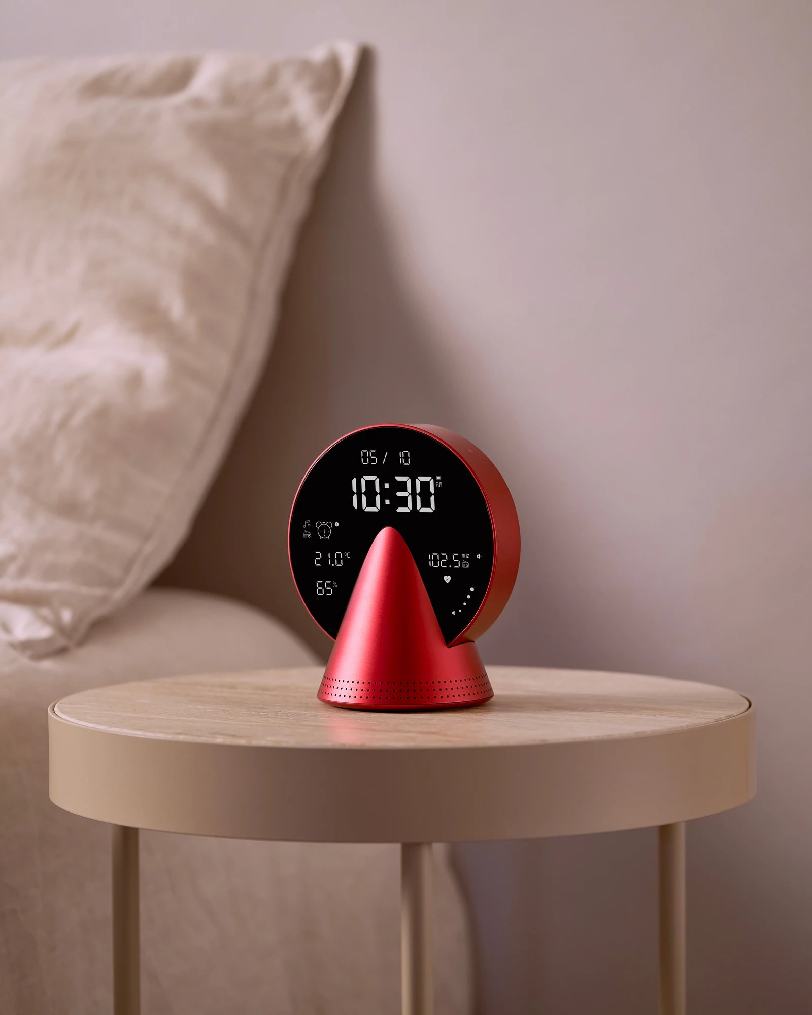 Radio-réveil Bluetooth aluminium Lexon Conic à personnaliser - 10