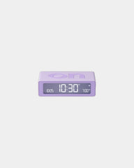 Réveil LCD réversible Lexon Flip Mini à personnaliser - Lilac