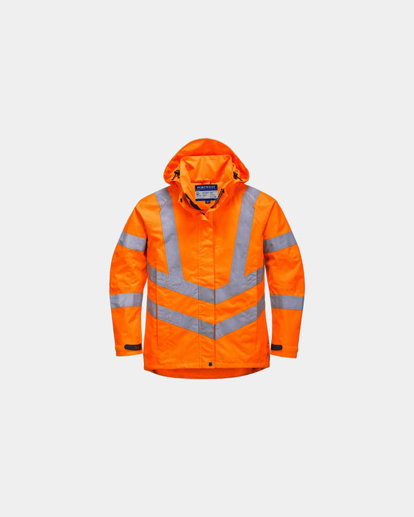 Parka femme respirante Hi-Vis à personnaliser - Orange