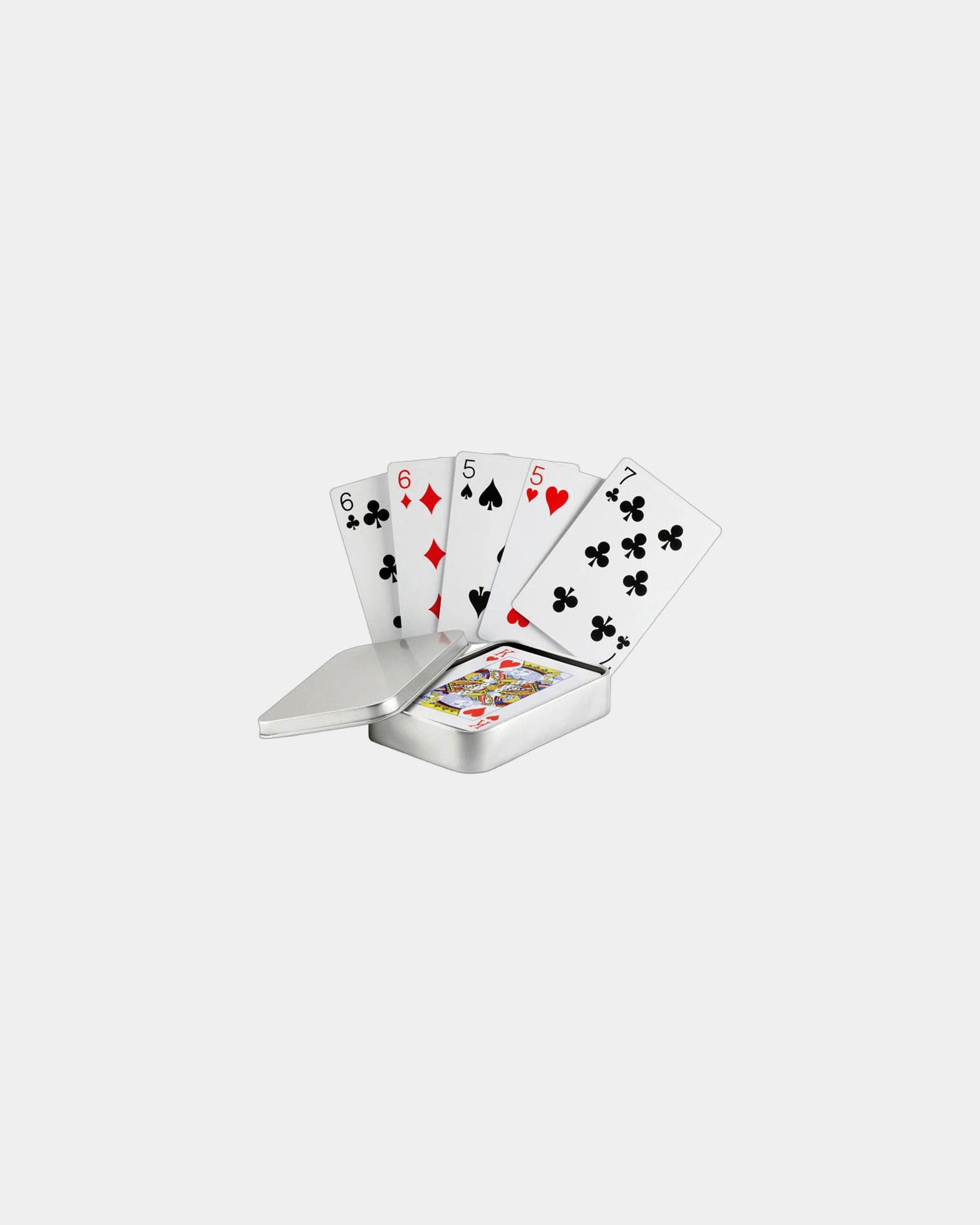 Cartes à jouer classiques à personnaliser - Argent Mat
