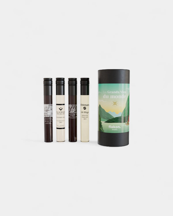 Coffret dégustation 4 flacons de vin à personnaliser