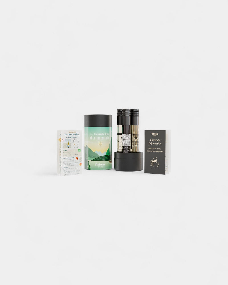 Coffret dégustation 4 flacons de vin à personnaliser