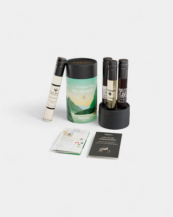 Coffret dégustation 4 flacons de vin à personnaliser