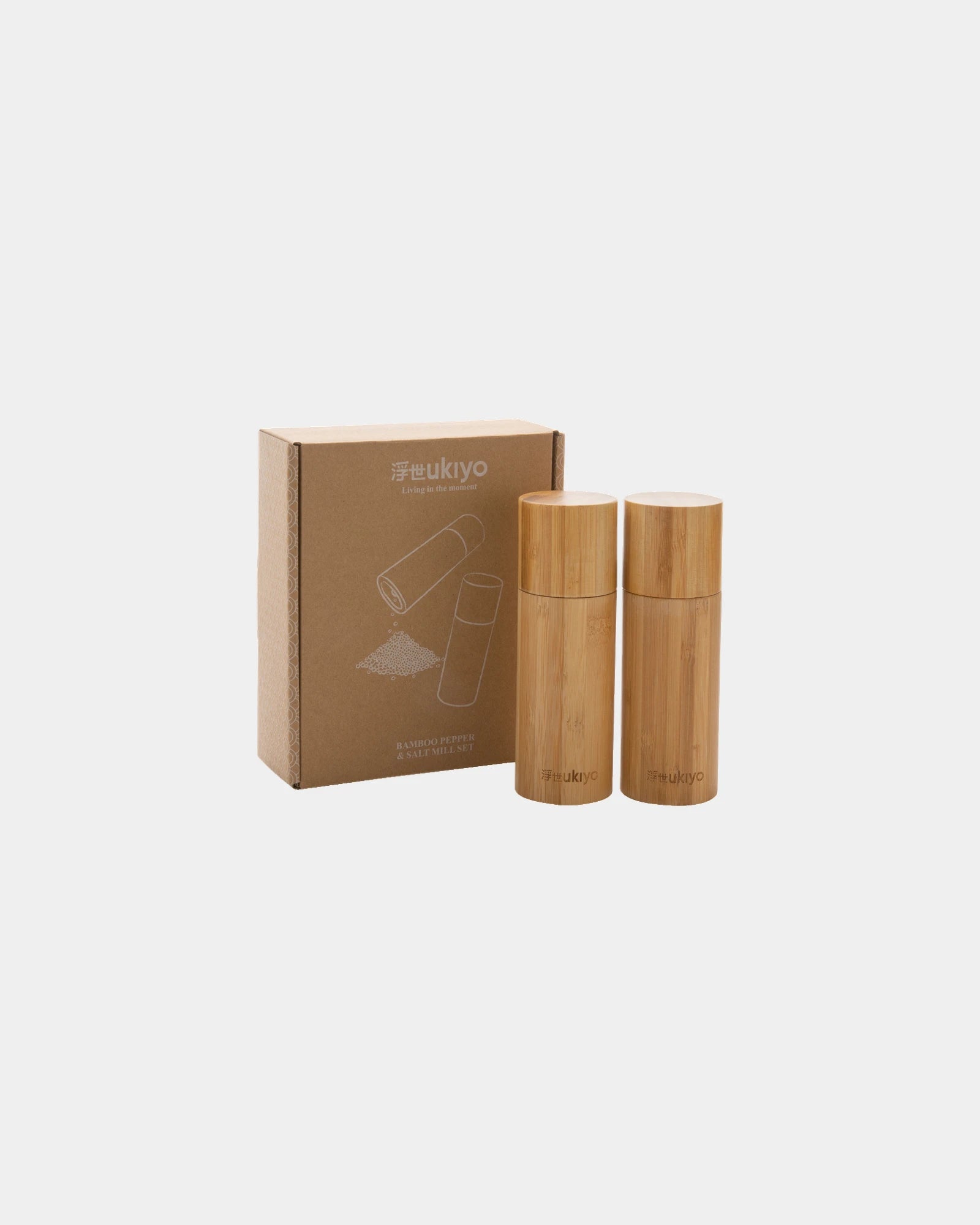 Set poivre et sel en bambou Ukiyo à personnaliser