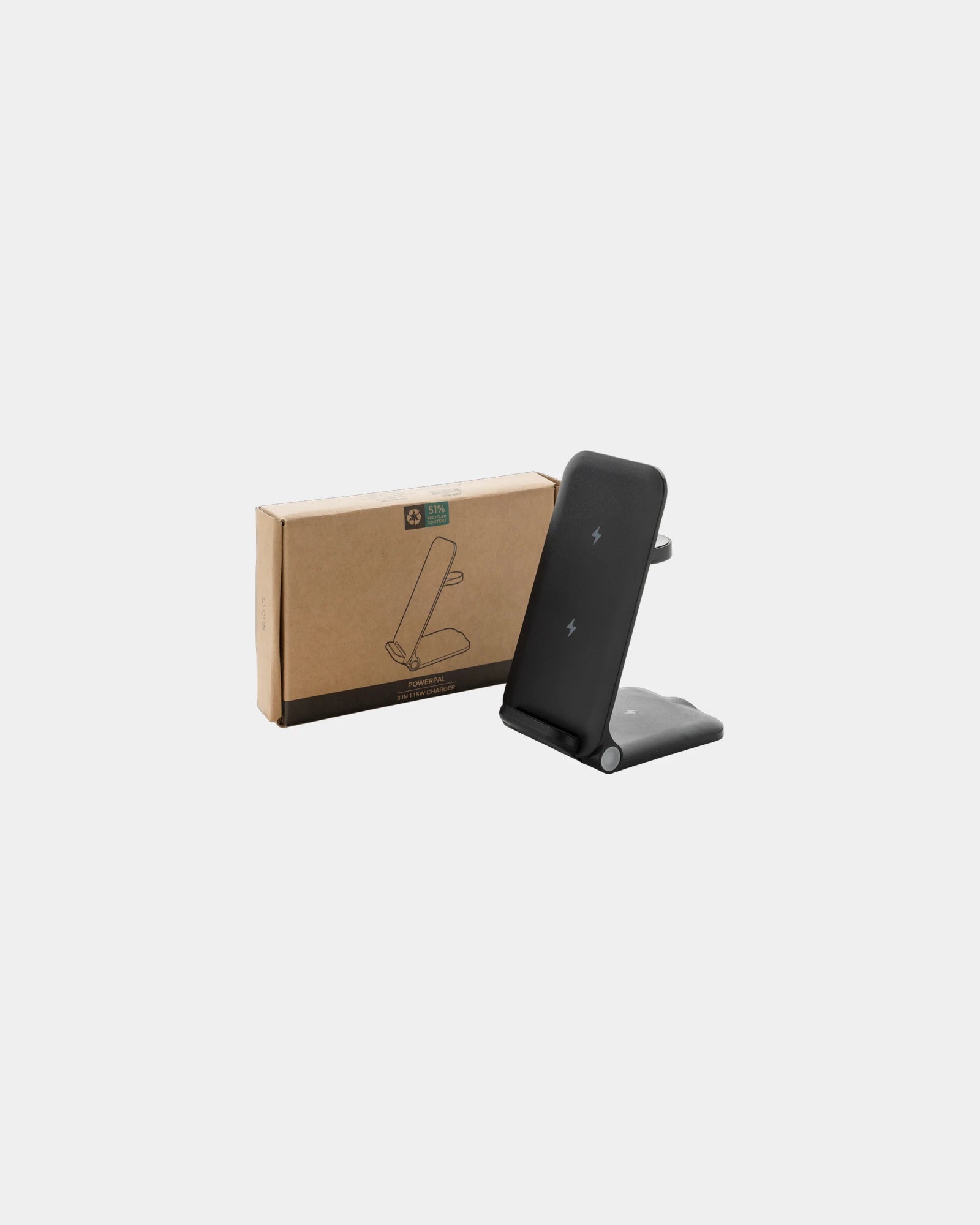 Chargeur sans fil ABS recyclé 15W RCS Powerpal à personnaliser - 5
