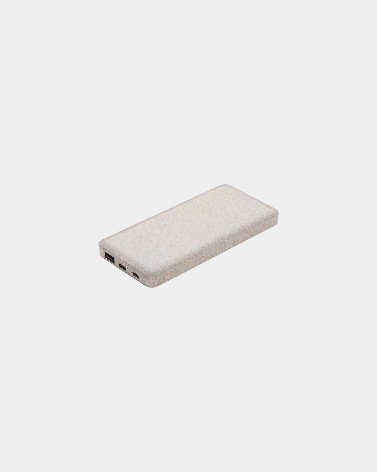 Powerbank en fibre de paille de blé 10.000 mAh à personnaliser - Kaki