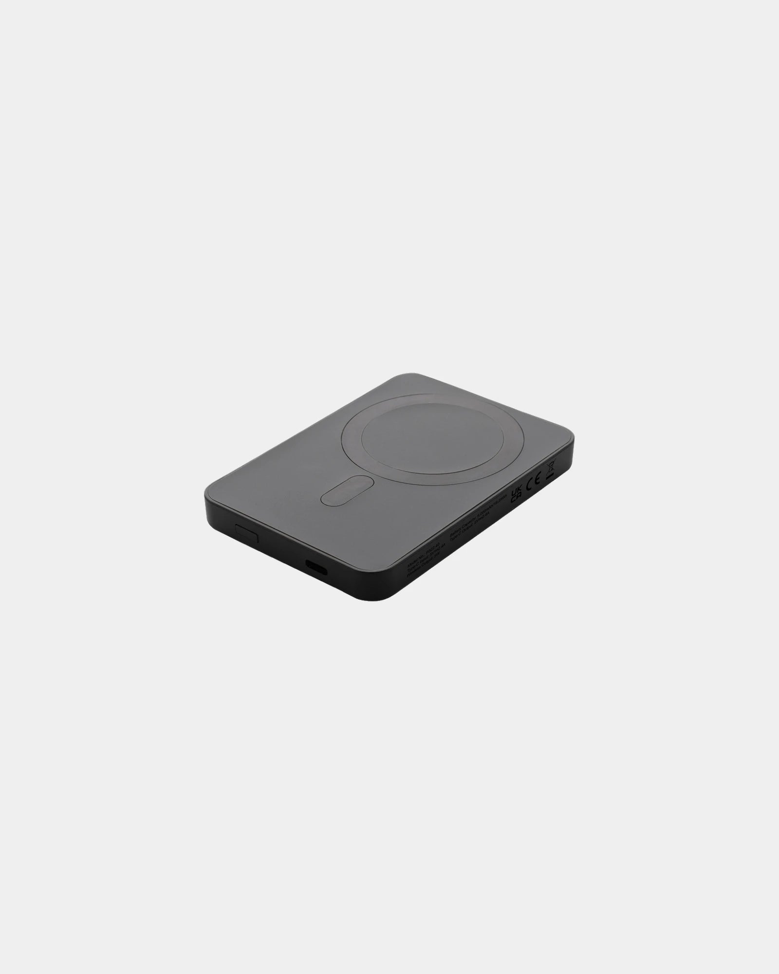 Powerbank magnétique 5000mAh en plastique à personnaliser - Noir