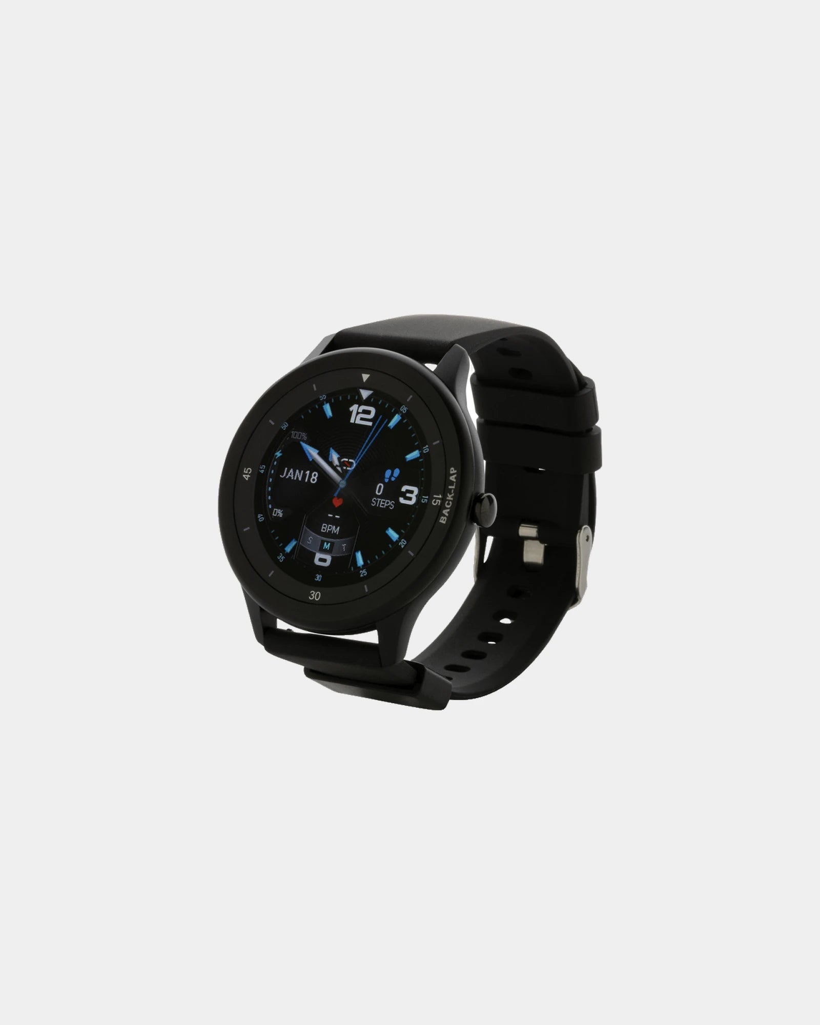 Montre connectée TPU recyclé Swiss Peak à personnaliser - Noir
