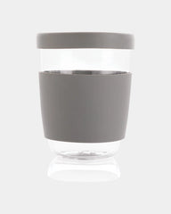 Verre 360ml borosilicate avec manchon à personnaliser