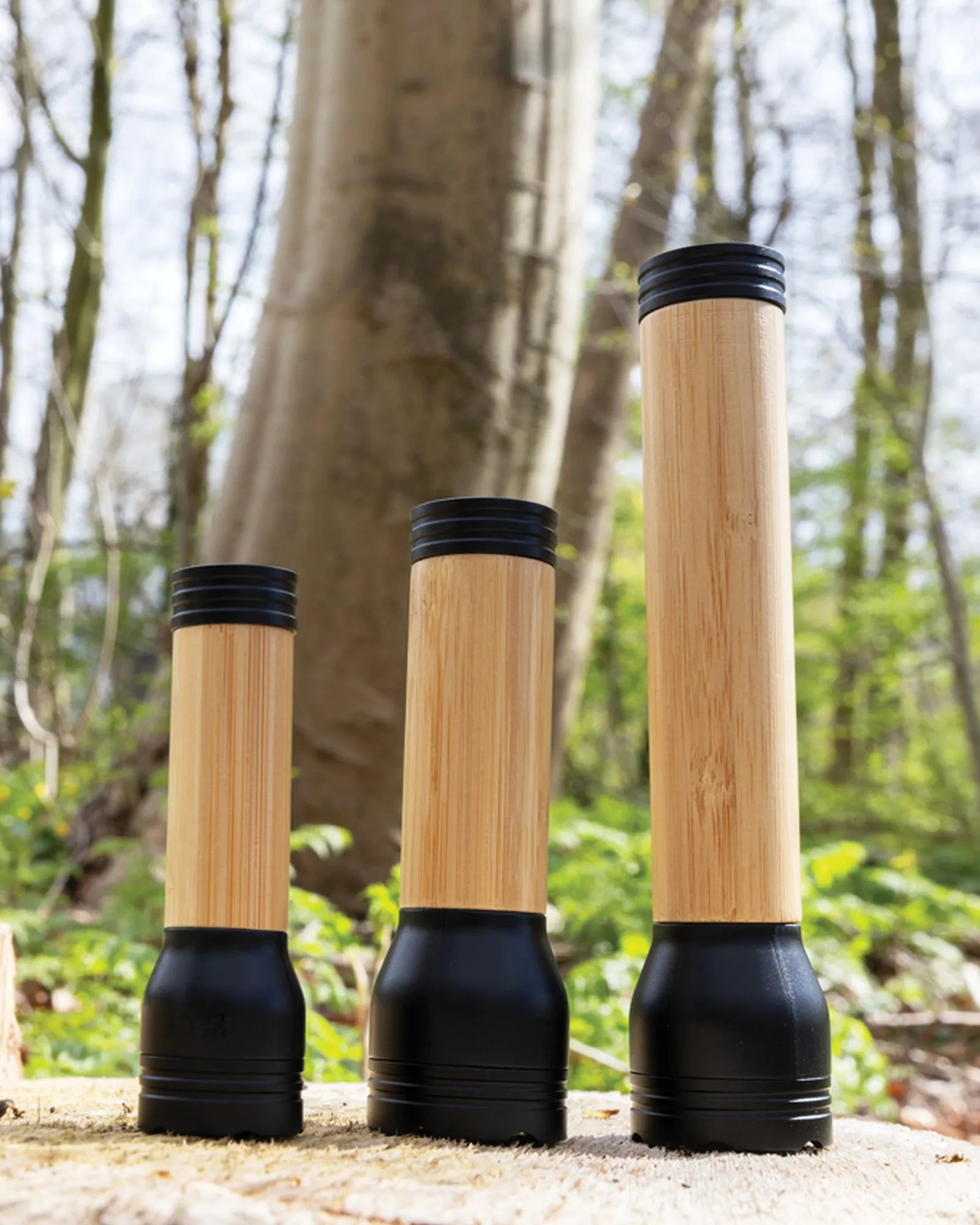 Lampe torche ABS recyclé et bambou 1W à personnaliser - 6