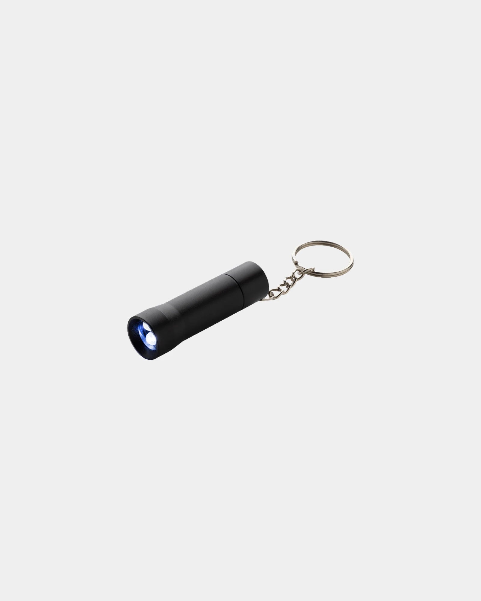 Porte-clés torche aluminium recyclé RCS Flash à personnaliser - Noir