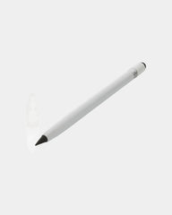 Crayon infini aluminium avec gomme à personnaliser - Blanc