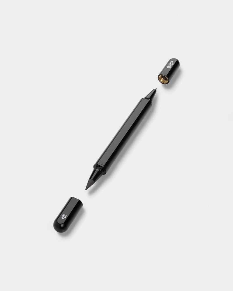 Stylo double-embout en aluminium recyclé à personnaliser