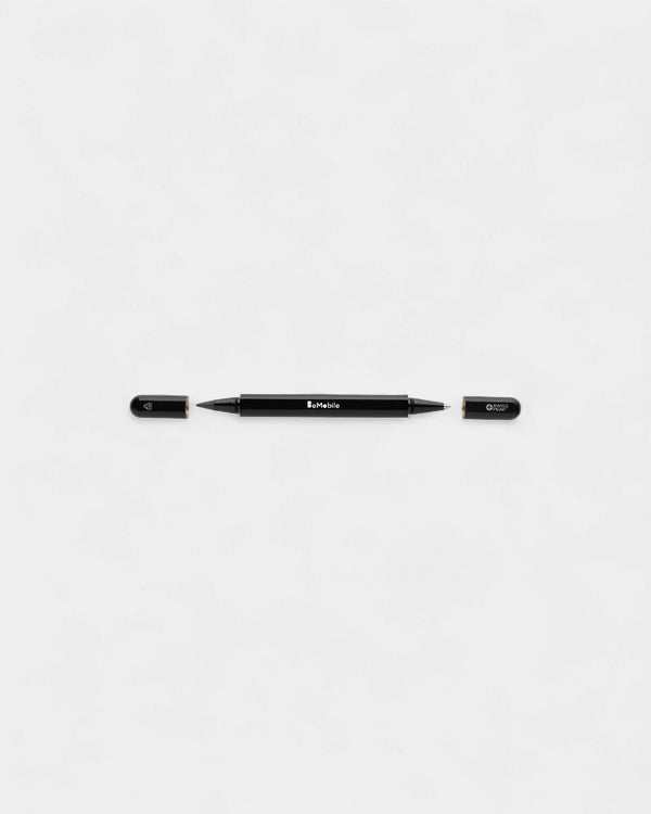 Stylo double-embout en aluminium recyclé à personnaliser
