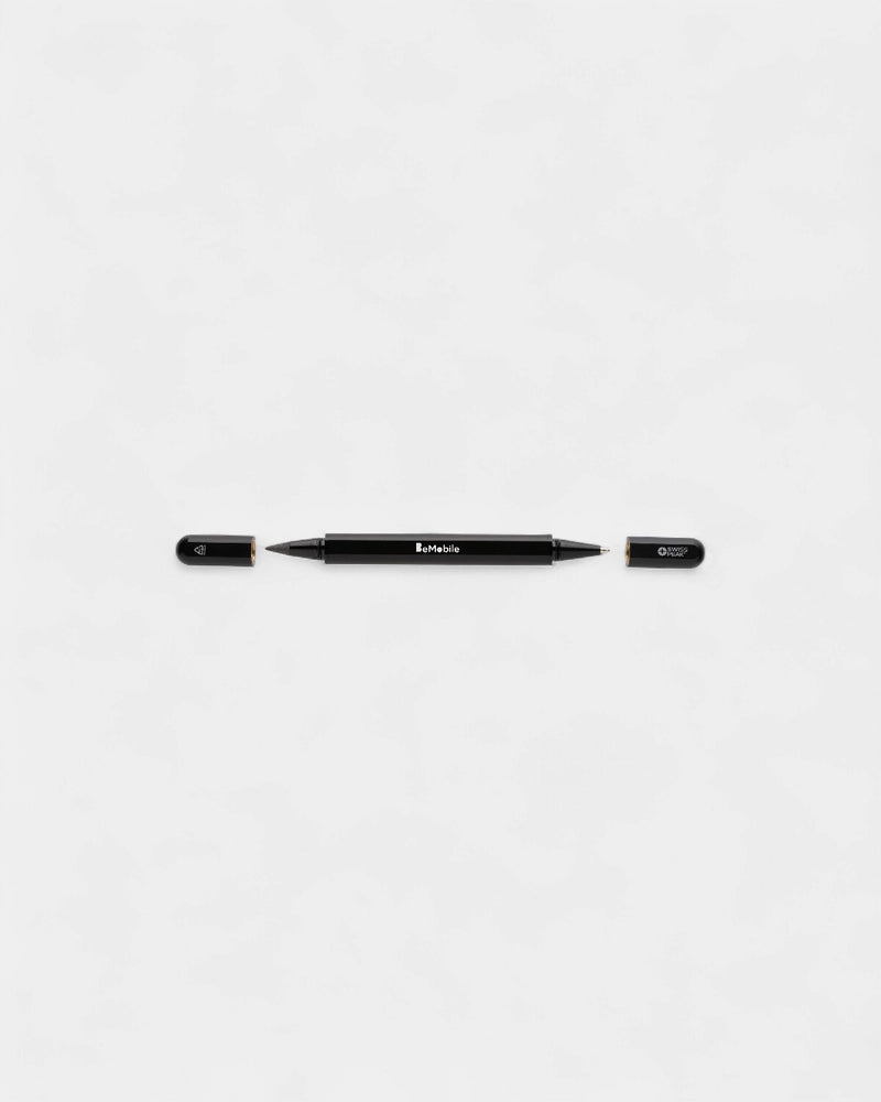 Stylo double-embout en aluminium recyclé à personnaliser