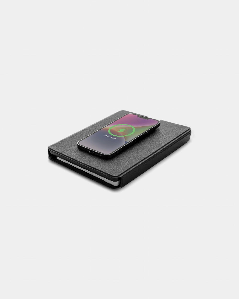 Carnet de notes avec chargeur en PU recyclé à personnaliser
