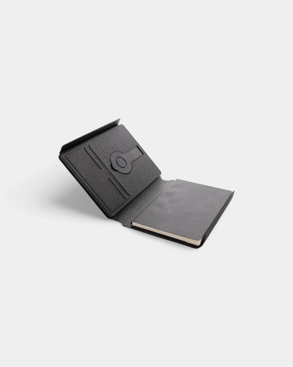 Carnet de notes avec chargeur en PU recyclé à personnaliser