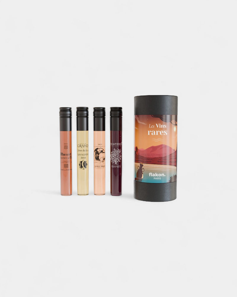 Coffret dégustation 4 flacons de vin à personnaliser