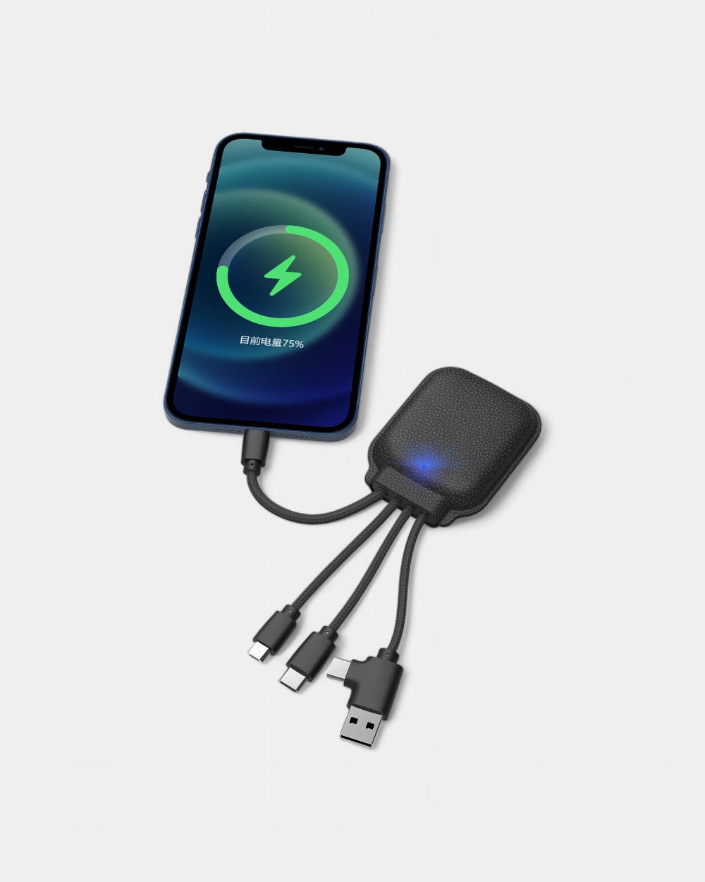 Power bank Xoopar en cuir recyclé personnalisable