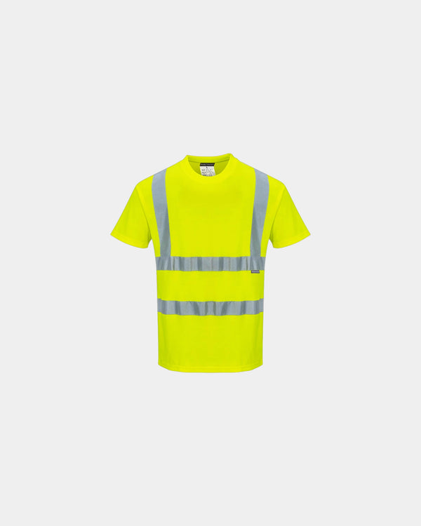 T-shirt Hi-vis MC à personnaliser - Jaune