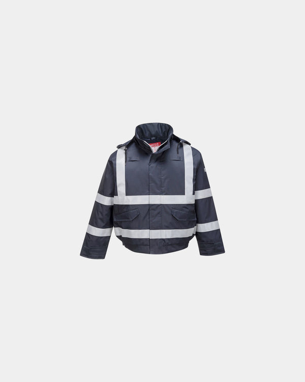 Blouson chaud flamme résistant à personnaliser - Bleu Marine
