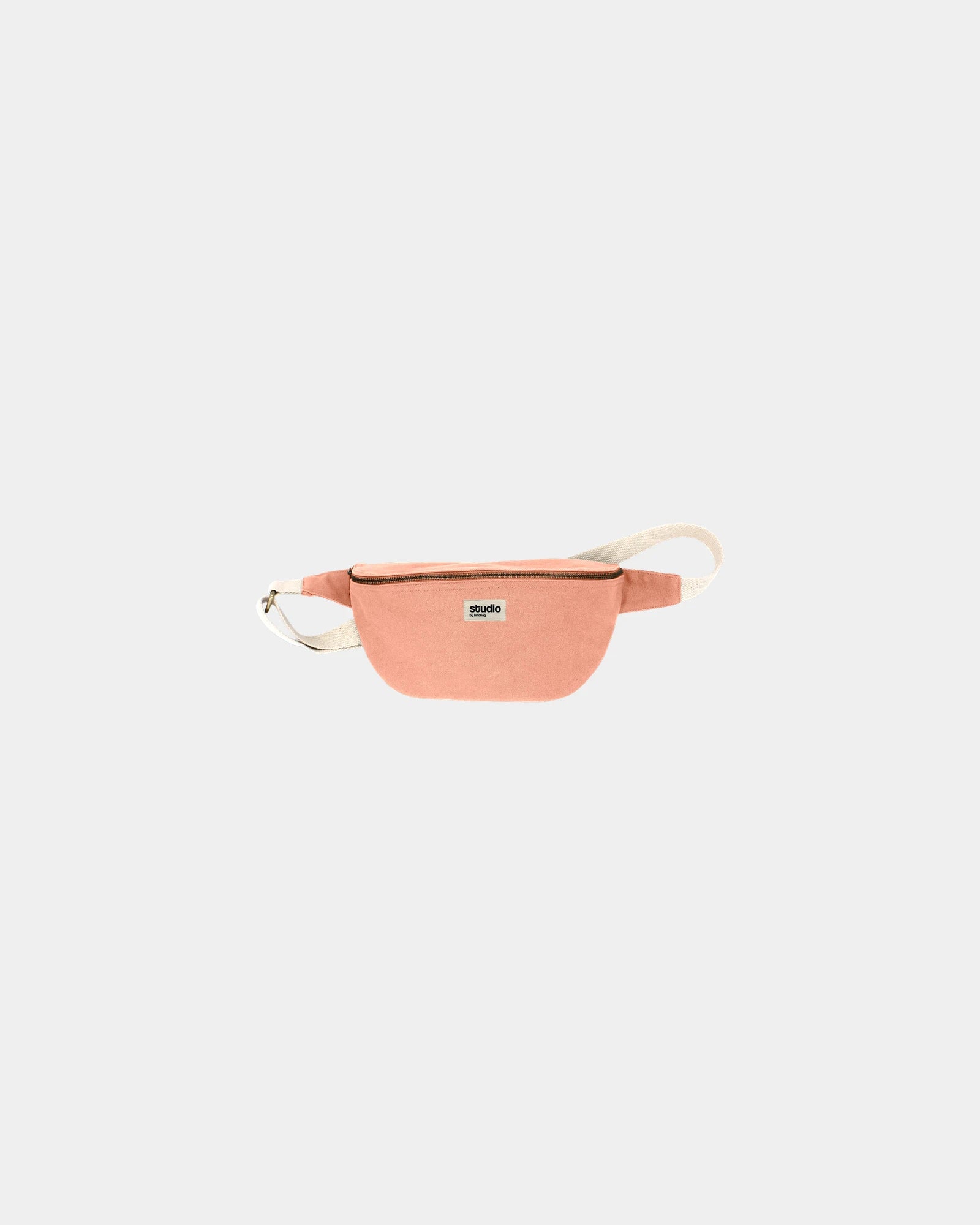 Sac banane coton bio Hindbag Antoine à personnaliser - Salmon