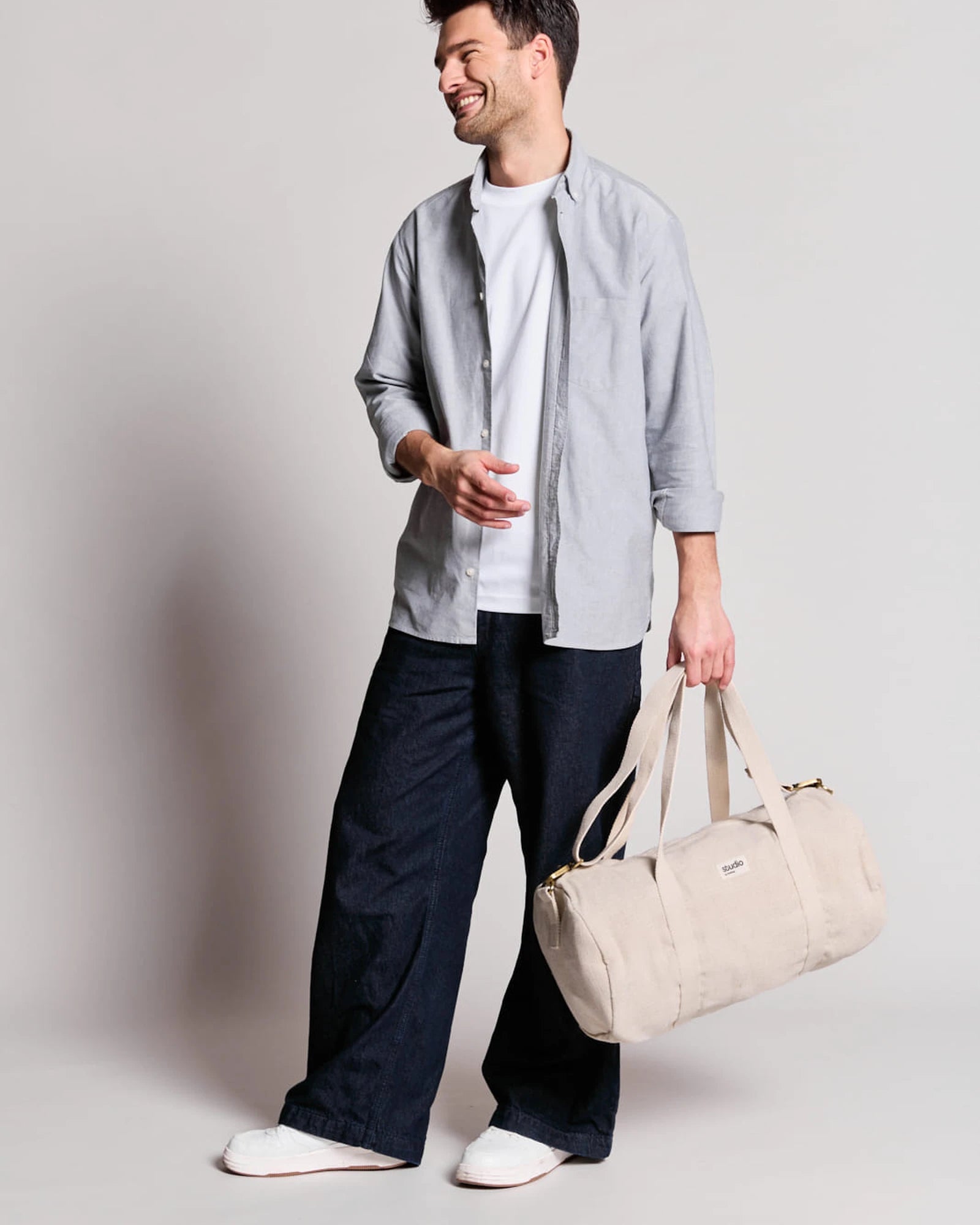 Sac polochon coton bio Hindbag Sam à personnaliser - 28