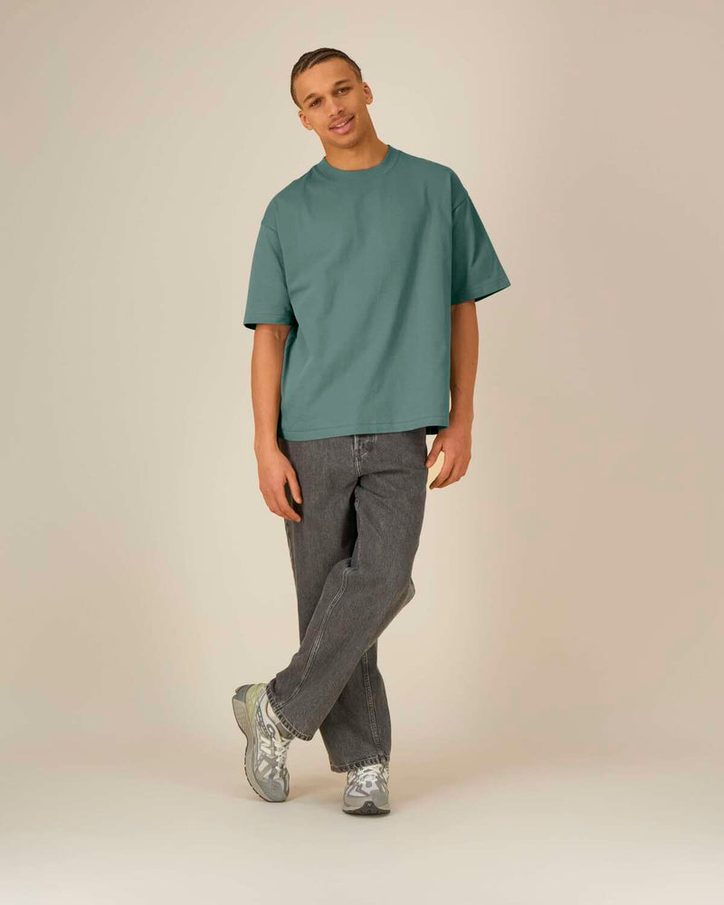 T-shirt épais unisexe Asher en coton bio à personnaliser