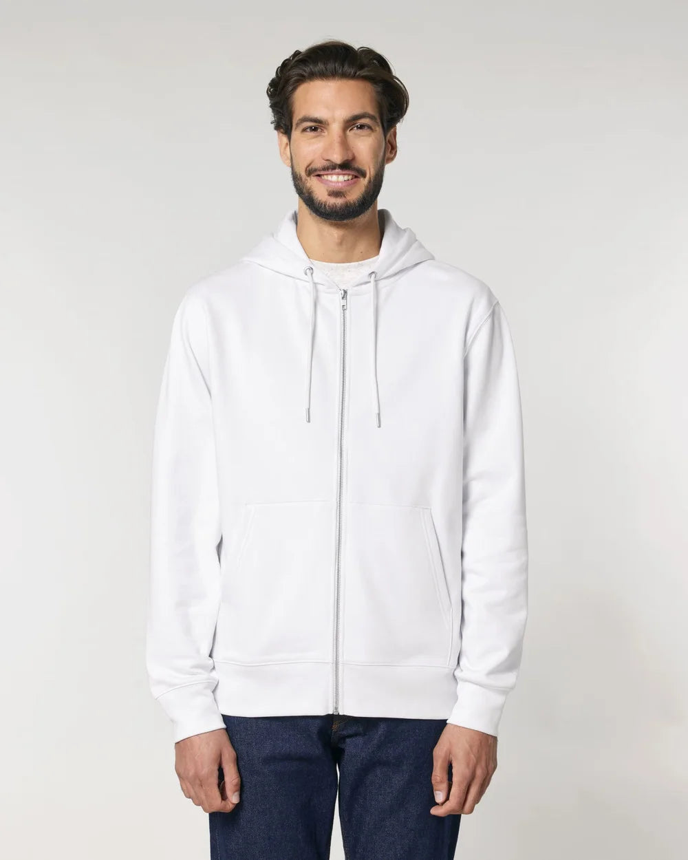 Sweat zippé unisexe éco-responsable à personnaliser