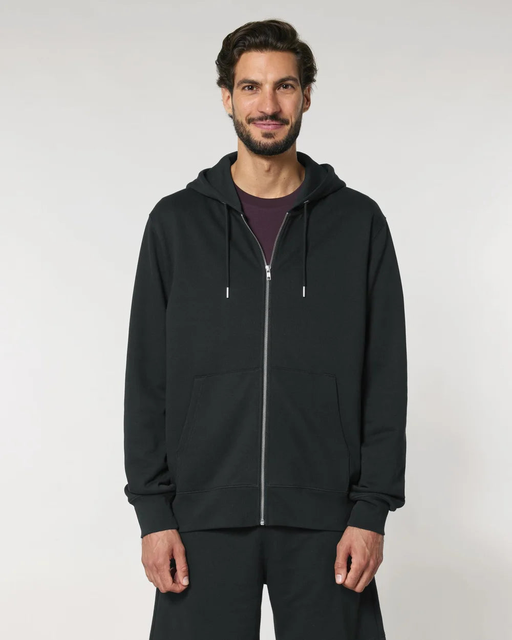 Sweat zippé unisexe éco-responsable à personnaliser