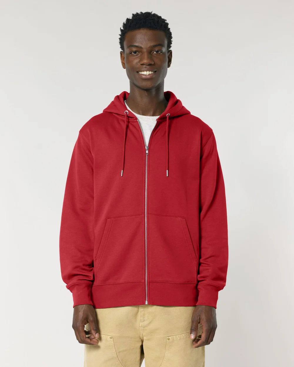 Sweat zippé unisexe éco-responsable à personnaliser