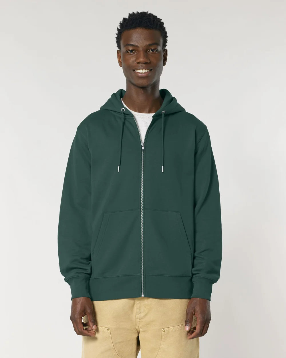 Sweat zippé unisexe éco-responsable à personnaliser