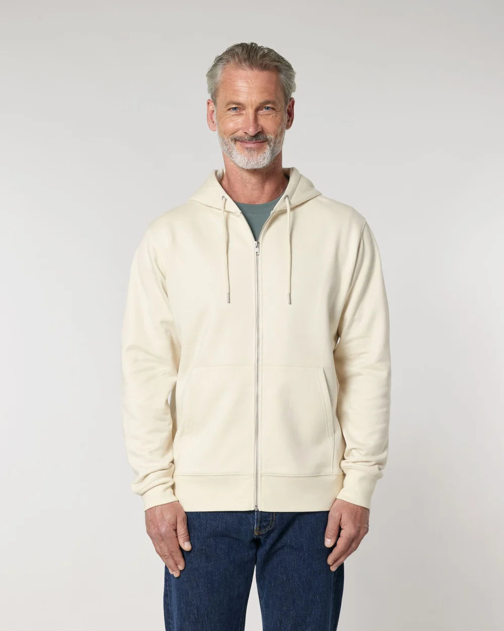 Sweat zippé unisexe éco-responsable à personnaliser