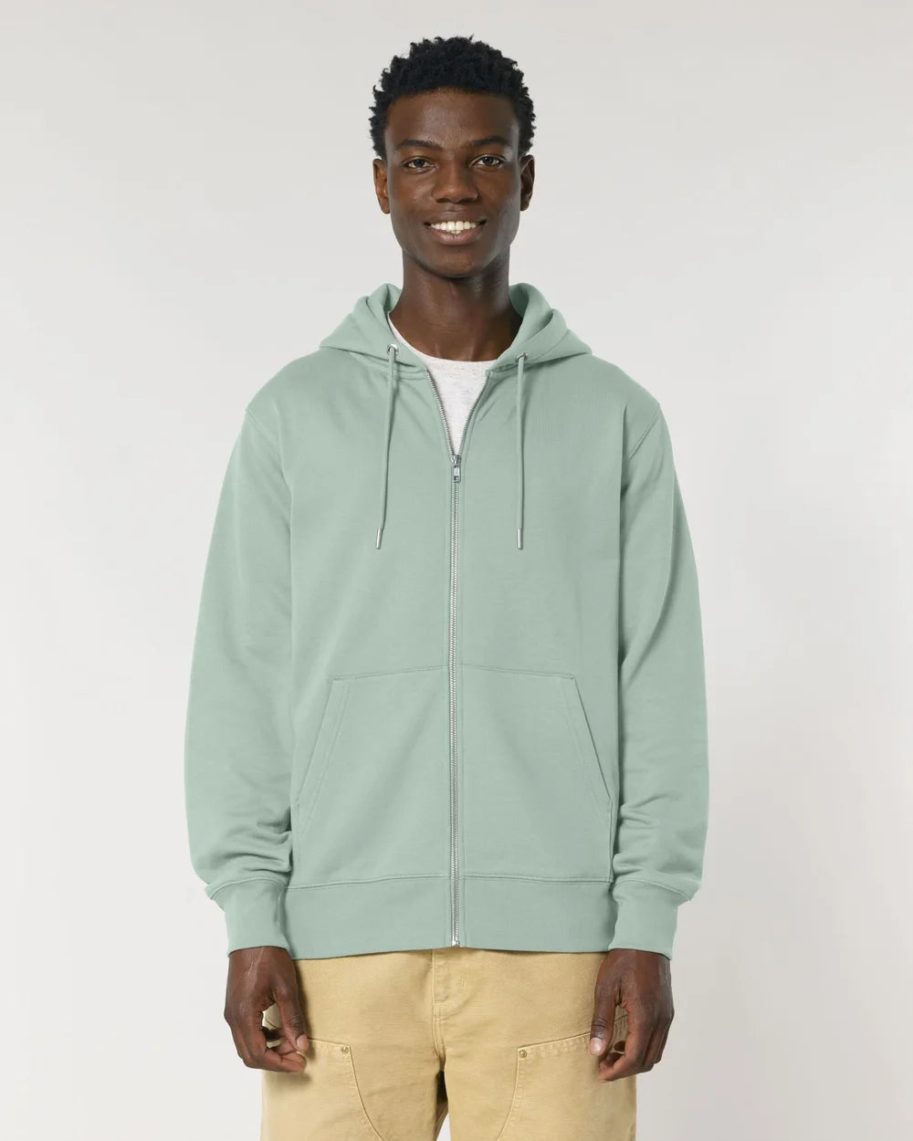 Sweat zippé unisexe éco-responsable à personnaliser