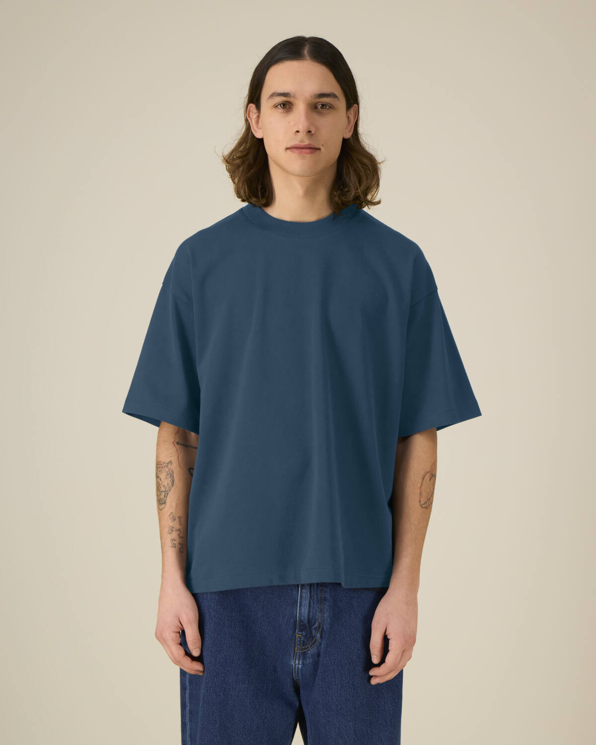 T-shirt épais unisexe Asher en coton bio à personnaliser